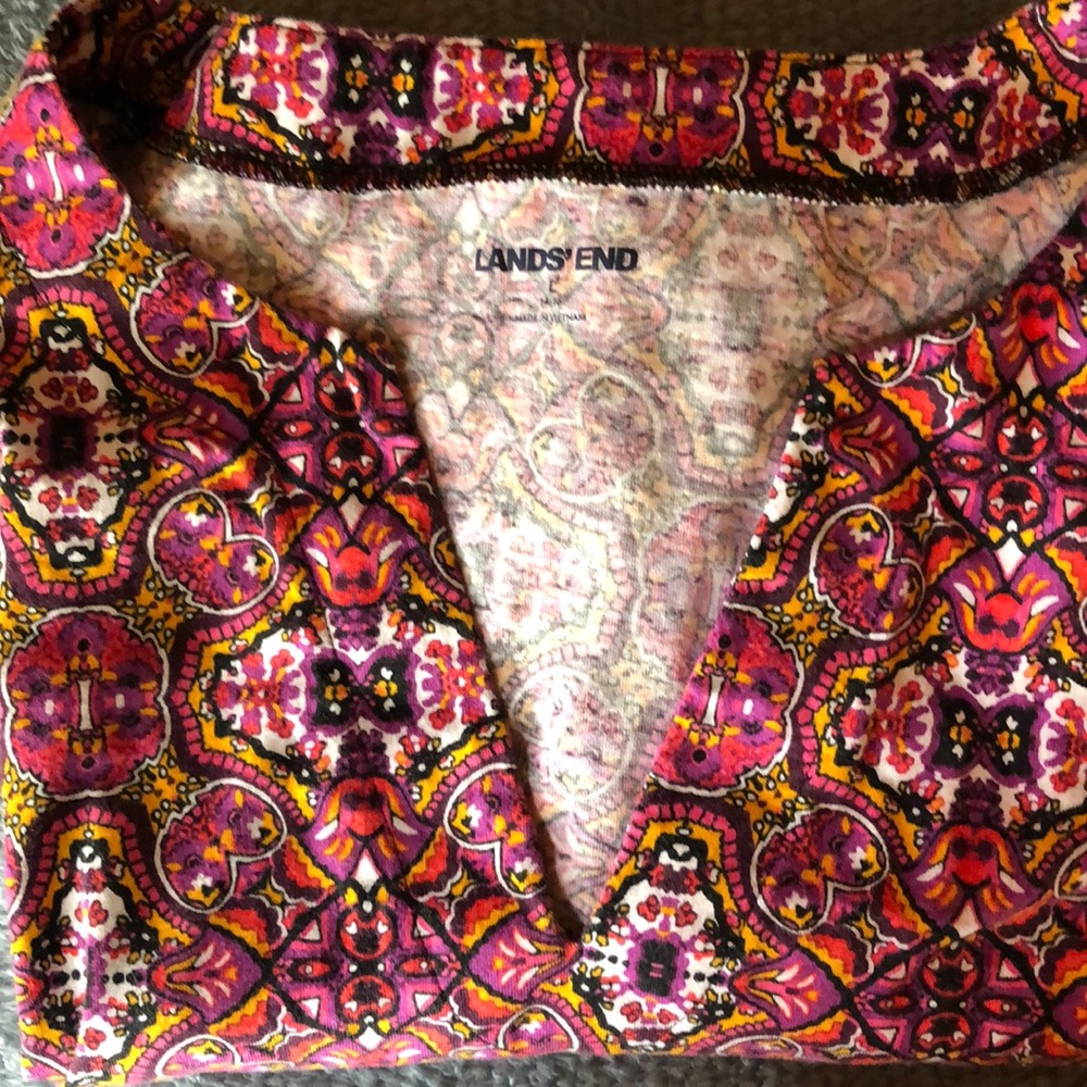 Lands’ End Cotton sleeveless dress cover-up L